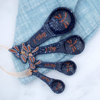 Midnight Dragonfly Ceramic Measuring Spoon Set