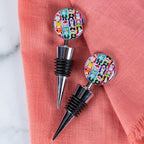 Pet Portrait Wine Stopper - Set of 2