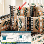 Boho Winter Couch Cover - Chic Snow Chenille Pet Protector