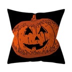 Retro Halloween Throw Pillow Cover