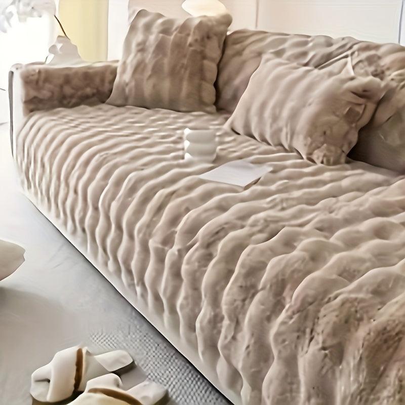 Pet Proof Winter Warm Plush Soft Sofa Cover