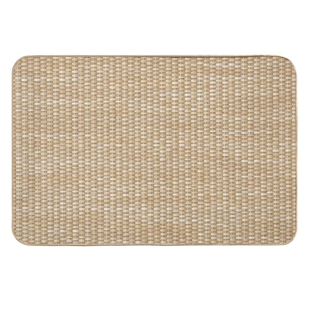 Wicker  Water and Dirt-Trapping Bath Mat Entry Mat