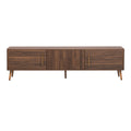 TV Stand With 2 Drawers, Media Console Table For TVs Up To 80'' For Living Room - Walnut