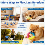 Interactive Puppy Play Gym with 16 Toys Dog Enrichment Activity Center