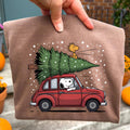 Snoopy Car and Tree Graphic Tee