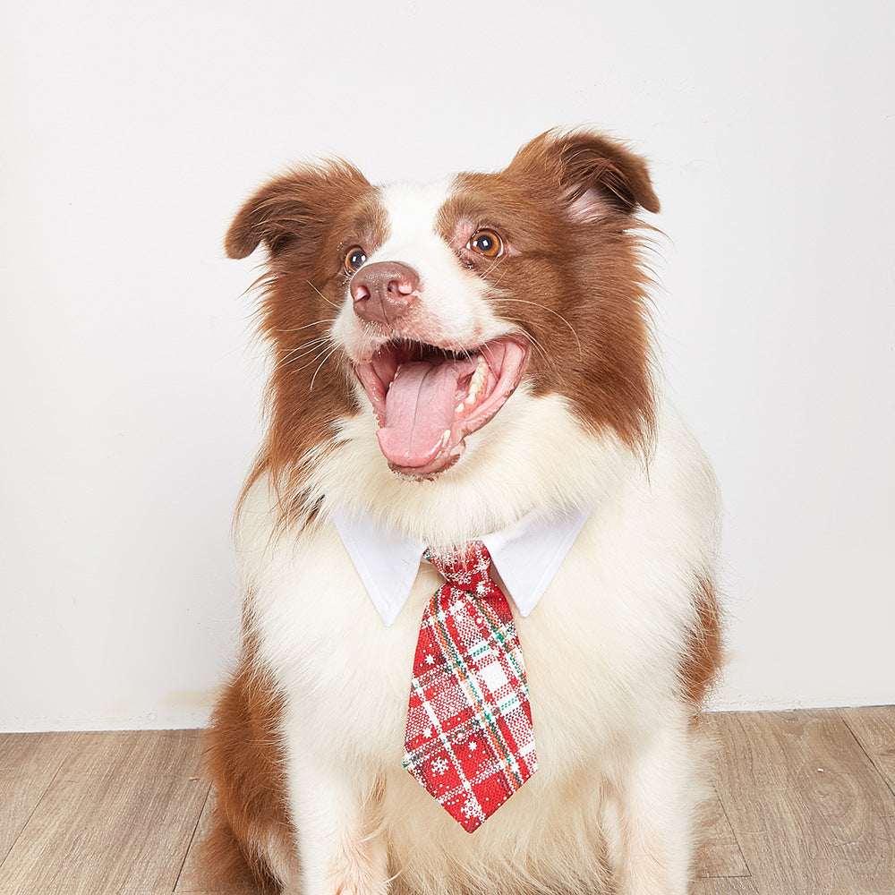 British Style Christmas Dog Tie