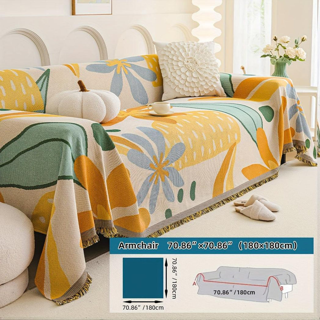Boho Chic Double-sided Chenille Sofa Cover 6 Gorgeous styles For all Seasons