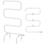 100W Electric Towel Warmer Drying Rack, Freestanding Towel Rack Warmer or Wall Mounted Towel Rack Warmer Silver