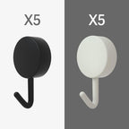 10PCS Self Adhesive Wall Hook Strong Without Drilling Coat Bag Bathroom Door Kitchen Towel Hanger Hooks Home Storage Accessories Decorative Hooks Entrance Organizers with Self-Adhesive Hooks for Hanging Keys Towels