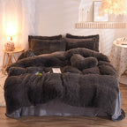 Thick Fleece Duvet Cover Bedding Set, 13 Colors