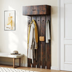 Entryway Wall Coat Rack Wall Mounted Coat Clothes Rack - Home Spa Robe Rack