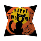 Retro Halloween Throw Pillow Cover