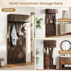 Entryway Wall Coat Rack Wall Mounted Coat Clothes Rack - Home Spa Robe Rack
