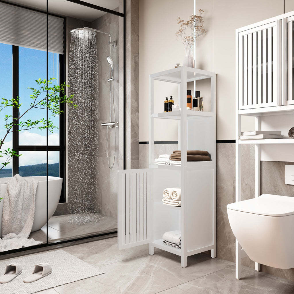 Storage Cabinet, Tall Tower, Multifunctional For Bathroom Entry Bedroom Laundry