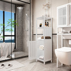 Storage Cabinet, Tall Tower, Multifunctional For Bathroom Entry Bedroom Laundry