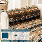Boho Winter Couch Cover - Chic Snow Chenille Pet Protector