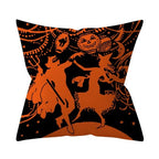 Retro Halloween Throw Pillow Cover