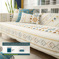 Geometric Bohemian Chenille Slipcovers Pet/Kid Friendly Washable