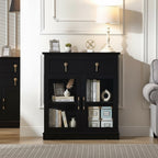 Modern Glass Door Cabinet – 3 Styles | Adjustable Shelves | Compact Storage Cupboard
