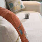 Autumn Trees Boho Chenille Sofa Cover Pet/Kid friendly