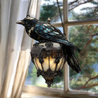 Halloween Decor Raven Gothic Acrylic Pendant
