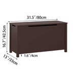 Toy Box Storage With Safety Hinged Lid