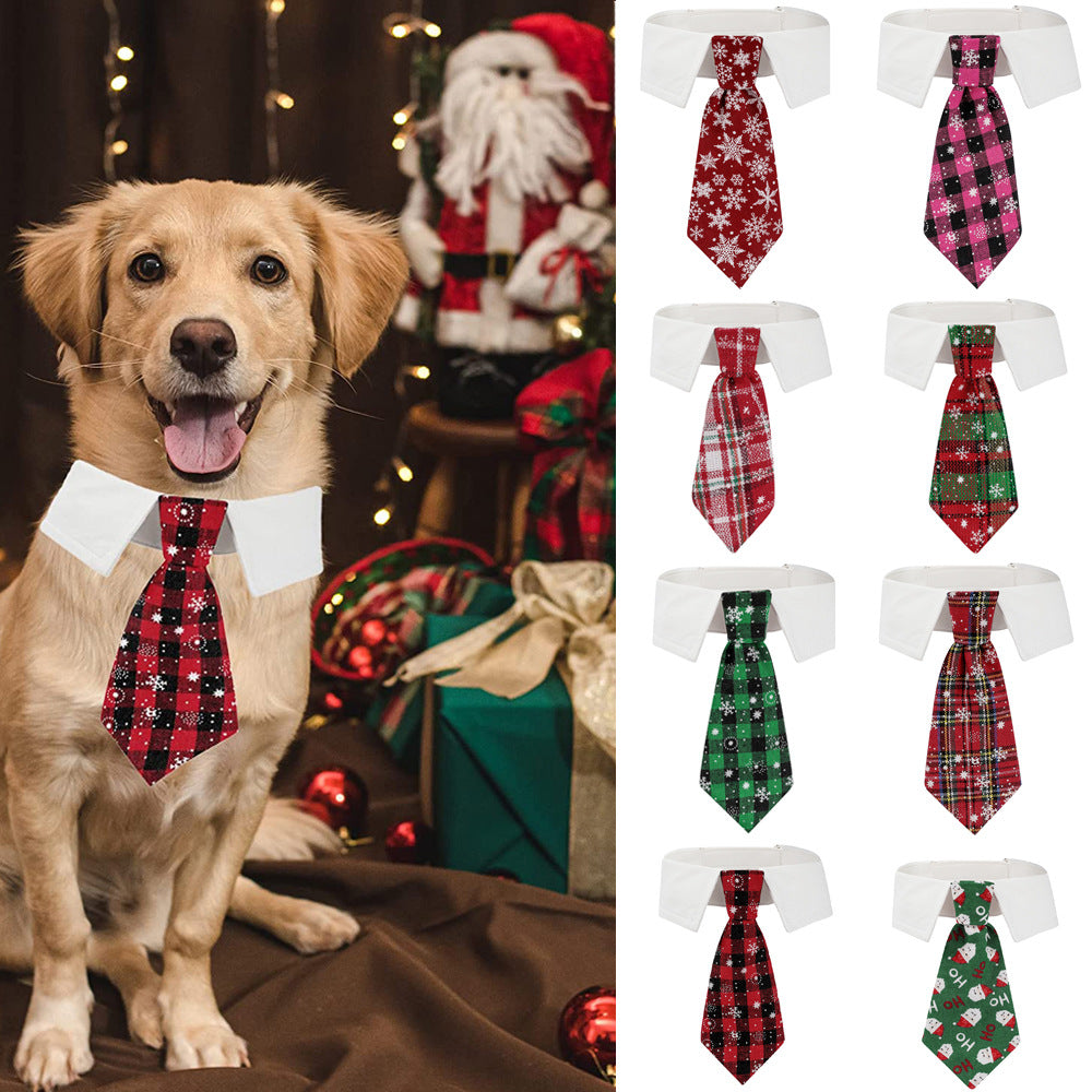 British Style Christmas Dog Tie