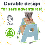 2-Step Wooden Stool for Kids