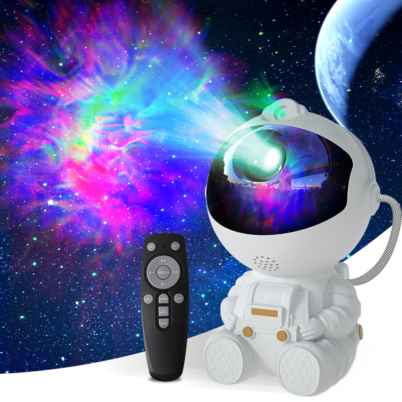 360 Rotatable Head Astronaut Galaxy Projector