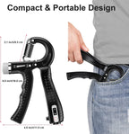 KDG Hand Grip Strengthener 2 Pack Adjustable Resistance 10-130 Lbs Forearm Exerciser，Grip Strength Trainer for Muscle Building and Injury Recovery for Athletes