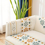 Geometric Bohemian Chenille Slipcovers Pet/Kid Friendly Washable