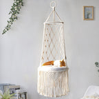 Macrame Hanging Cat Bed & Swing