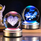 3D Space, Whale, Christmas & MORE, LED Crystal Ball Lamp NightLight
