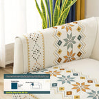 Geometric Bohemian Chenille Slipcovers Pet/Kid Friendly Washable