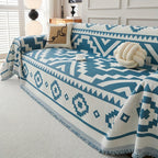 Boho-Chic All-Season Sofa Cover |Various Colors Pet Proof Couch Cover