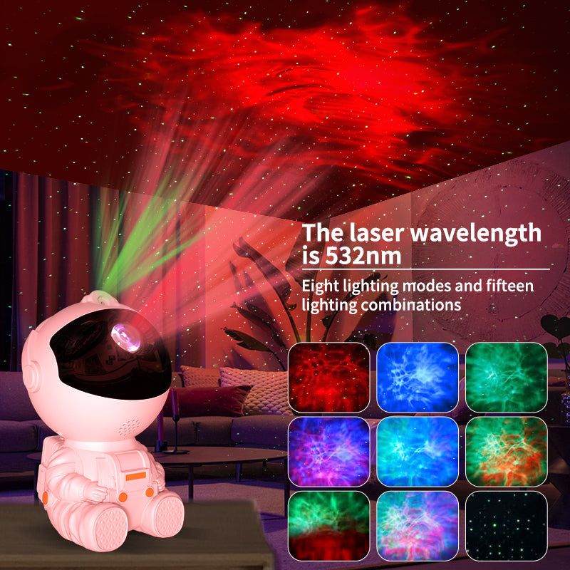 360 Rotatable Head Astronaut Galaxy Projector