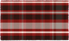 Checkered Under-Layer Doormat, Red or Blue