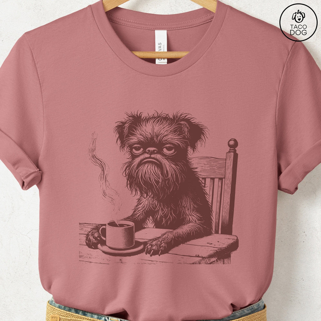 Brussels Griffon Griff Coffee Morning Mood T-Shirt