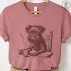 Brussels Griffon Griff Coffee Morning Mood T-Shirt