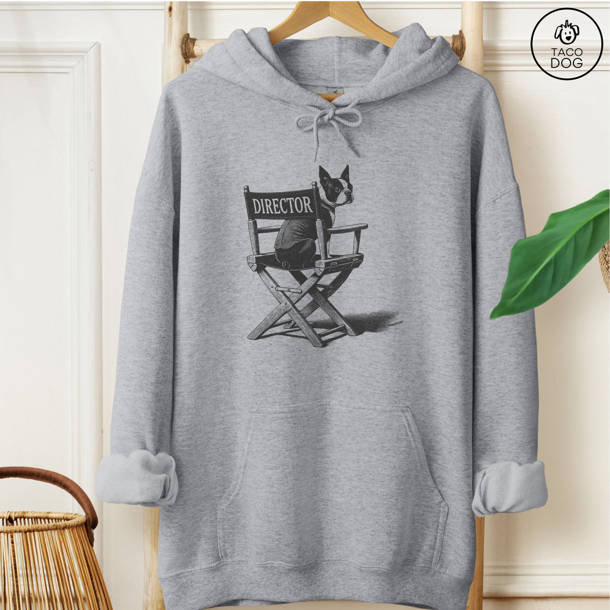 Boston Terrier Director's Chair Hoodie