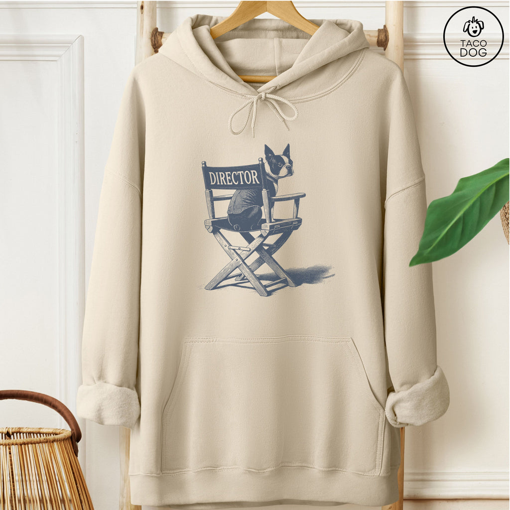 Boston Terrier Director's Chair Hoodie