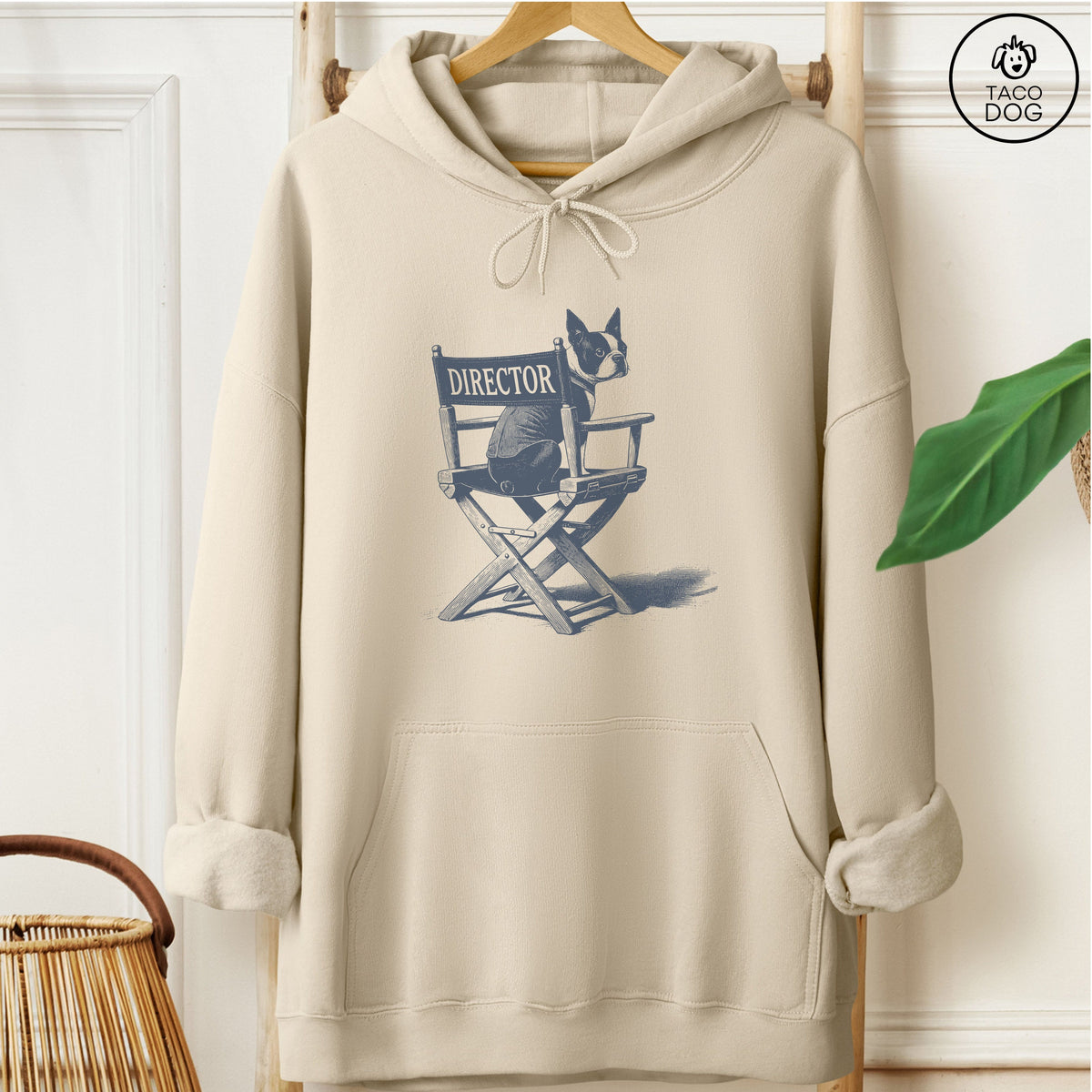 Boston Terrier Director's Chair Hoodie