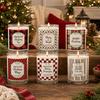Christmas Candles - Tis The Season To Be Jolly