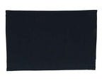 Fennco Styles Contemporary Stripe Border Design 100% Cotton Table Placemats 13" W x 19" L, Set of 4 - Black Table Mats for Dining Table Décor, Banquets, Holiday, Family Gathering, Special Occasion