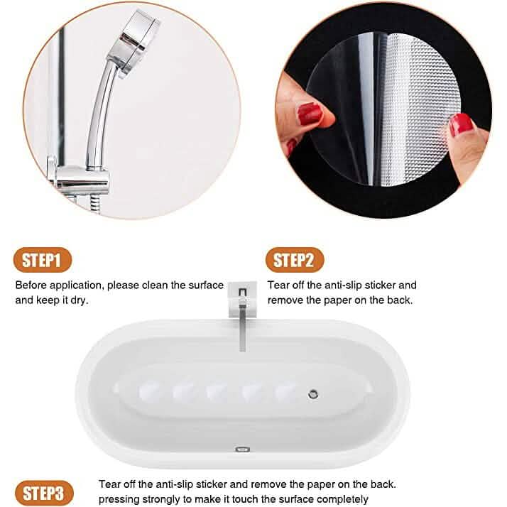 24-Piece: Non-Slip Bathtub Stickers - 8 Colors