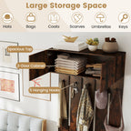 Entryway Wall Coat Rack Wall Mounted Coat Clothes Rack - Home Spa Robe Rack