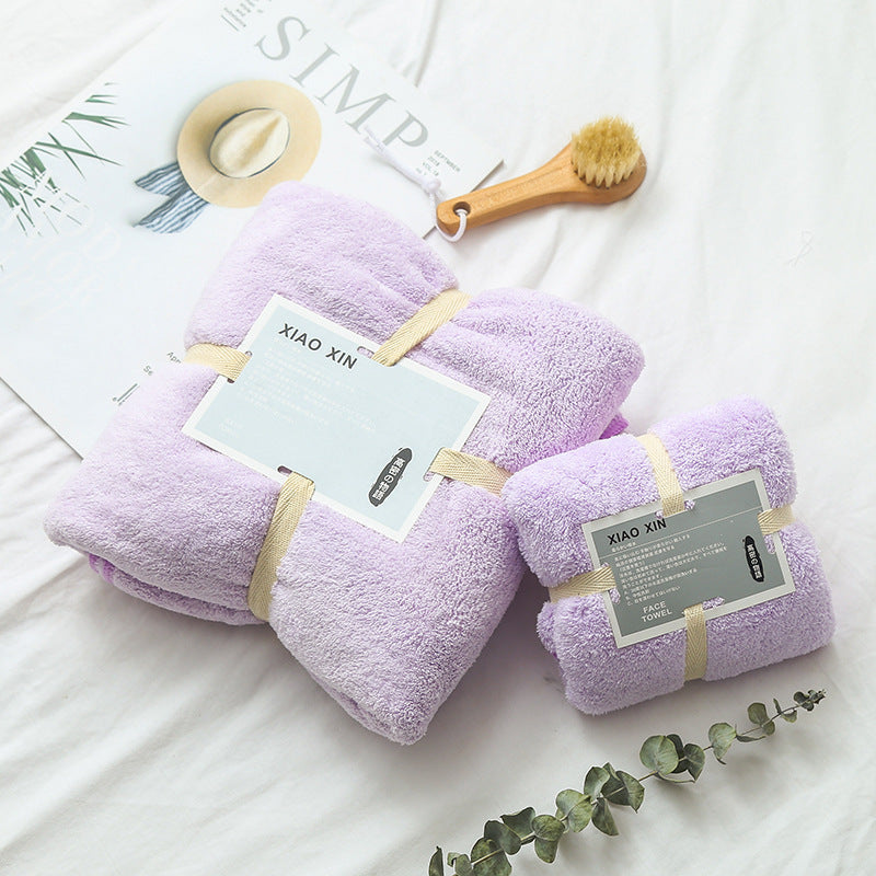Absorbent Bath Towel Set For Mother And Child