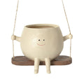 Swinging Happy Face Succulent Planter