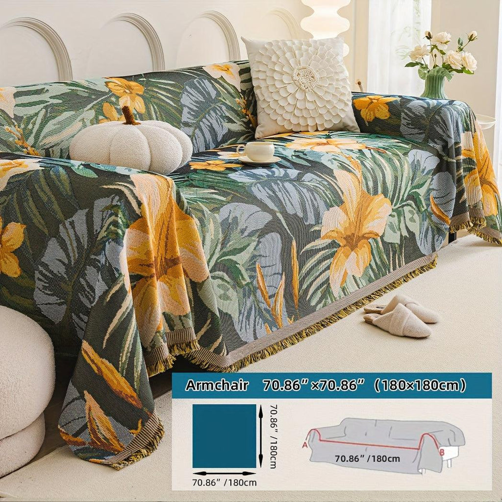 Boho Chic Double-sided Chenille Sofa Cover 6 Gorgeous styles For all Seasons