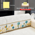 Autumn Trees Boho Chenille Sofa Cover Pet/Kid friendly